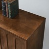 Mid Century Modern Fluted Sideboard Cabinet with Adjustable Shelves, Solid Wood Legs, Buffet Storage Cabinet for Living Room, Dining, Entryway - 3 of 4