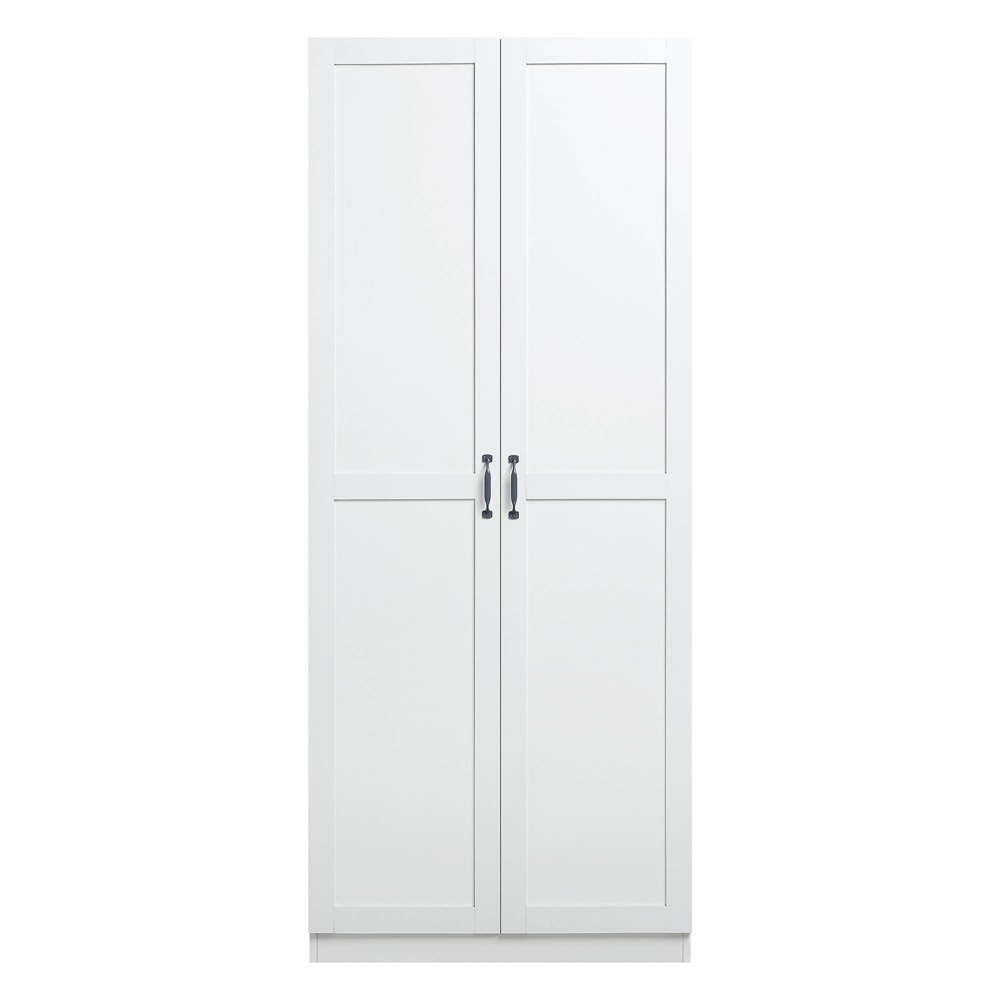 Photos - Wardrobe Hopkins Modern 7 Shelf Freestanding Storage Closet White - Manhattan Comfo