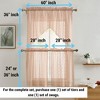 HLC.ME Sophia Floral Rod Pocket Lace Sheer Short Valance for Small Windows, Kitchen and Bathroom - 4 of 4