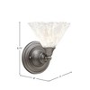 Toltec Lighting Any 1 - Light Sconce in  Brushed Nickel with 7" Italian Ice Shade - 2 of 2