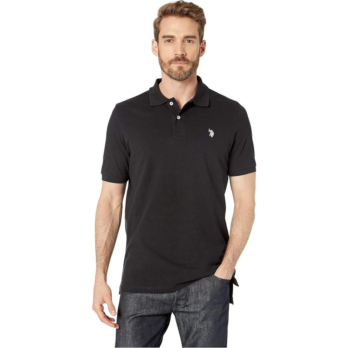 U.S. Polo Assn. Men's Classic Polo Shirt, Two-Button Closure Pique Polo Shirt, Summer Fashion Golf Shirt - thumbnail 5