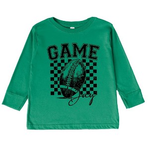 The Juniper Shop Retro Football Game Day Toddler Long Sleeve Tee - 1 of 3