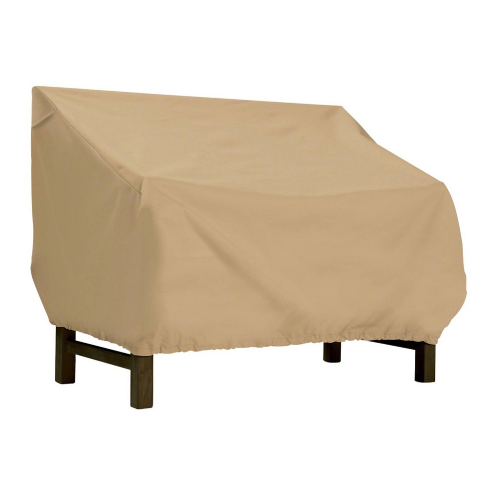 Photos - Furniture Cover Classic Accessories Tan Terrazzo Water-Resistant 75" Patio Bench/Loveseat