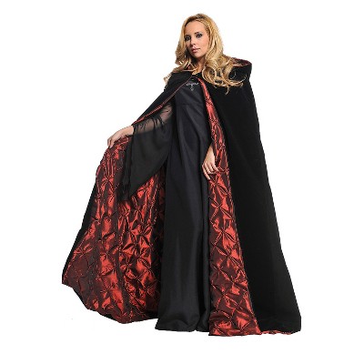 63 inch Deluxe Velvet Cape with Satin Lining - Costume Holiday House