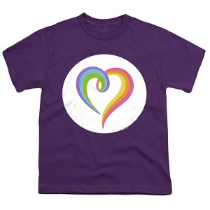 Care Bears: Unlock The Magic Togetherness Bear Belly Kids T Shirt For Youth  Purple  X Small - 1 of 4