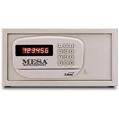 MESA MH101E-WHT-KA 0.4 cu ft Hotel Safe, All Steel with Electronic Lock, Keyed Alike, White