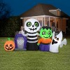 Gemmy  Airblown Inflatable Halloween Characters Collection Scene, 4.5 ft Tall, Multi - 2 of 2