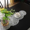 Anna-Kaci Decorative Floral Lace Table Mat with Layered Circular Design - 4 of 4