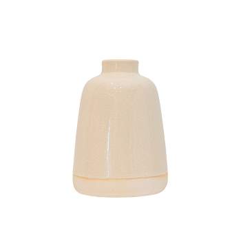 Smooth Tapered Bud Vase White Stoneware by Foreside Home & Garden