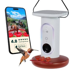 Bird Buddy Hummingbird Feeder Pro with Solar Roof - 1 of 4