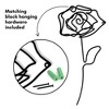 Rose - Metal Line Art Wall Decor Sculpture - 4 of 4
