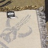 Disney Star Wars Tapestry Blanket Mandalorian Warriors Mythosaur Woven Throw 48" x 60" Multicolored - 4 of 4