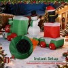 TopComfy Decorative Holiday Scene Props Inflatable Christmas Train with Santa Snowman Penguin Festive for Yard, Multicolored, 10.24"*10.24"*10.24" - 4 of 4