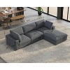 AMERLIFE Modular Sectional Sofa, Down Filled Couch for Living Room - 2 of 4