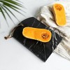 Arched Rectangle Cutting Board Black Marble & Leather - 2 of 4