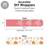 Big Dot of Happiness Girl Little Pumpkin - Fall Birthday Party or Baby Shower Favors and Cupcake Kit - Fabulous Favor Party Pack - 100 Pieces - 3 of 4