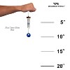 Woodstock Chimes Signature Collection, Mini Stone Chime, 10'' Blue Silver Wind Chime MSCB - image 3 of 4