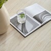 NicBex Fiberglass Cream Style Simple Coffee Table,Elegant Shape Side Table,Center Table for Living Room,Bedroom - 2 of 4