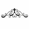 HomeRoots 11" X 32" Brown Metal Rustic Scroll Hanging Dimensional Sculpture - 3 of 3