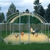 Gulches Large Chicken Coop Metal Chicken Run with Waterproof and Anti-UV Cover,Walk-in Fence Cage Hen House for Outdoor and Yard Farm Use - 2 of 4