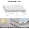 4 Bow Bimini Top Boat Cover with 1" Aluminum Alloy Frame, 600D Marine Grade Fabric, Adjustable Rear Support Poles, Zippered Storage Boot & Heavy Duty - 3 of 4