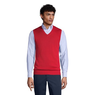 Lands' End School Uniform Men's Cotton Modal Sweater Vest