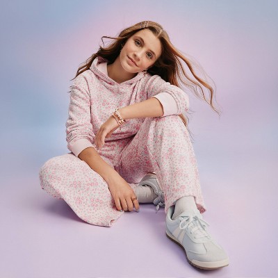 LoveShackFancy x Target Girls' Sophia Roseheart French Terry Hooded Sweatshirt - LoveShackFancy x Target Rose Pink XXL — фото 5