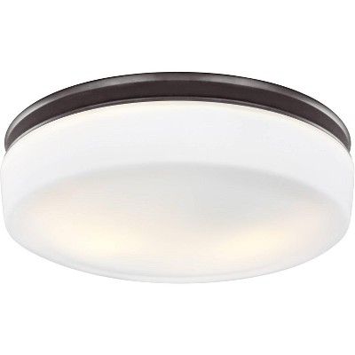 Feiss Issen 13 1/2"W 2-Light Oil Rubbed Bronze Ceiling Light