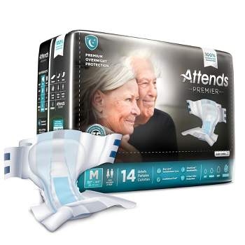 Attends Premier Adult Incontinence Brief M Heavy Absorbency Overnight, ALI-BR20, Overnight