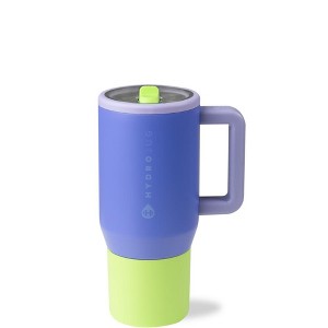 HydroJug Traveler - Water Bottle with Handle & Flip Straw - Leak Resistant Tumbler, Insulated, Stainless Steel & Rubber Base - 1 of 4