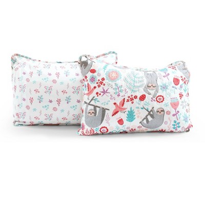 Hygge Sloth Twin Reversible Microfiber Quilt Set