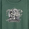 Women's - Disney - Presto Chango Lightweight French Terry Wide Neck Long Sleeve Graphic Shirt - 2 of 4