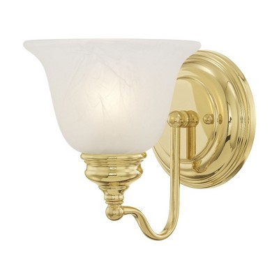 Livex Lighting Essex 1 - Light Vanity in  Polished Brass