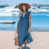 Women's Beach Cover-Up Sleeveless Midi Dress - Cupshe - 3 of 4