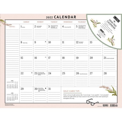 2022 Desk Pad Calendar Be Gentle with Yourself - Lang