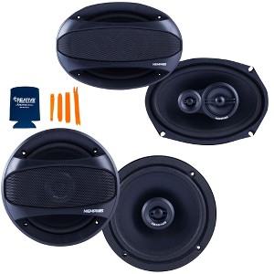 Memphis Audio 1 Pair of SRX62 6.5" Coaxial and 1 Pair of SRX693 6X9" 3-Way Coaxial Street Reference Series Speakers - 1 of 4