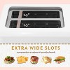 Elite Gourmet ECT-1027 Cool Touch Toaster, Extra Wide 1.5" Slots for Bagels Waffles Specialty Breads, Puff Pastry - 2 of 4