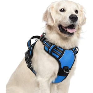rabbitgoo Dog Harness for Large Dogs, No Pull Pet Vest with 3 Buckles, Adjustable Soft Padded  Strips, Blue, XL - 1 of 1