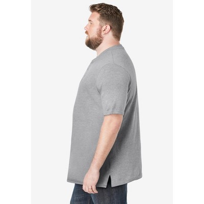 KingSize Shrink-Less Lightweight Henley T-Shirt