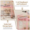 Twin Loft Bed with Adjustable Ladder & Full Safety Guardrail, Loft Bed Twin Heavy-Duty Metal Frame 400 Lbs Weight Capacity - 4 of 4