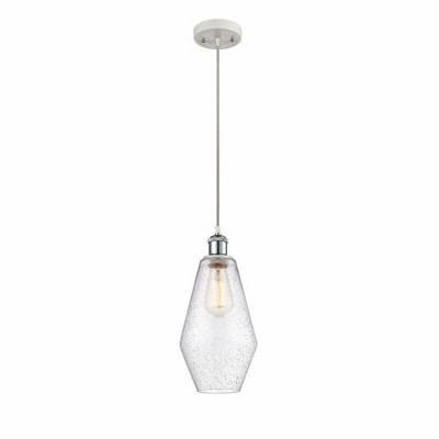 Cindyrella - 1 Light Cord Hung Mini Pendant In Industrial Style-14.5 Inches Tall and 7 Inches Wide