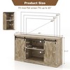 Costway TV Stand Farmhouse Cabinet Sliding Barn Door Adjustable Shelves for TV up to 65'' - 4 of 4