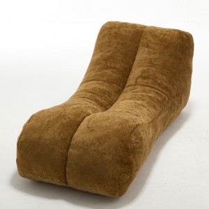 GlasFlength Bean Bag Seats Premium Comfort Lounge Chair with High Density Foam Fashion Design for Living Room Bedroom, Brown, 59"*30"*23.6" - 1 of 4