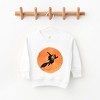 The Juniper Shop Watercolor Witch On Broom Toddler Graphic Sweatshirt - 2 of 3