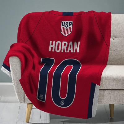 Sleep Squad US Women's Soccer Lindsey Horan 60 x 80 Raschel Plush Blanket