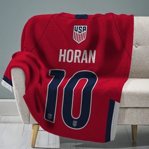 Sleep Squad US Women's Soccer Lindsey Horan 60 x 80 Raschel Plush Blanket - 1 of 4