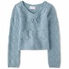 The Children's Place Girls Long Sleeve Pointelle Bow Sweater - 2 of 2