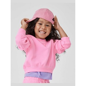 The Children's Place Toddler Girls Active Long Sleeve Garment Dyed Premium Fleece Sweatshirt - 1 of 4