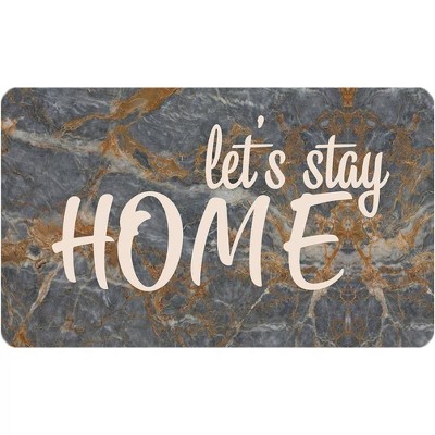 18" x 30" Let's Stay Home Kitchen Cushion Floor Mat - J&V Textiles