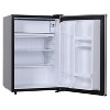 Frigidaire® 2.5-Cu.-Ft. 65-Watt Compact Retro Platinum Stainless Steel Refrigerator - 2 of 4